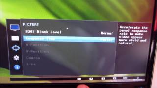 Samsung S24D390HL Menu System (OSD)