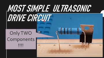 The most simple ultrasonic piezo driving circuit - Arduino friendly
