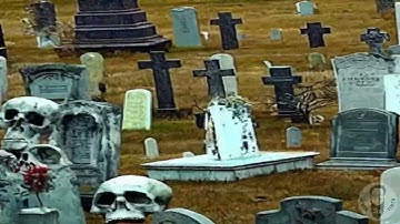 AI GENERATED VIDEO: HALLOWEEN SCENE LOOP VIDEO #16 (STABLE DIFFUSION)