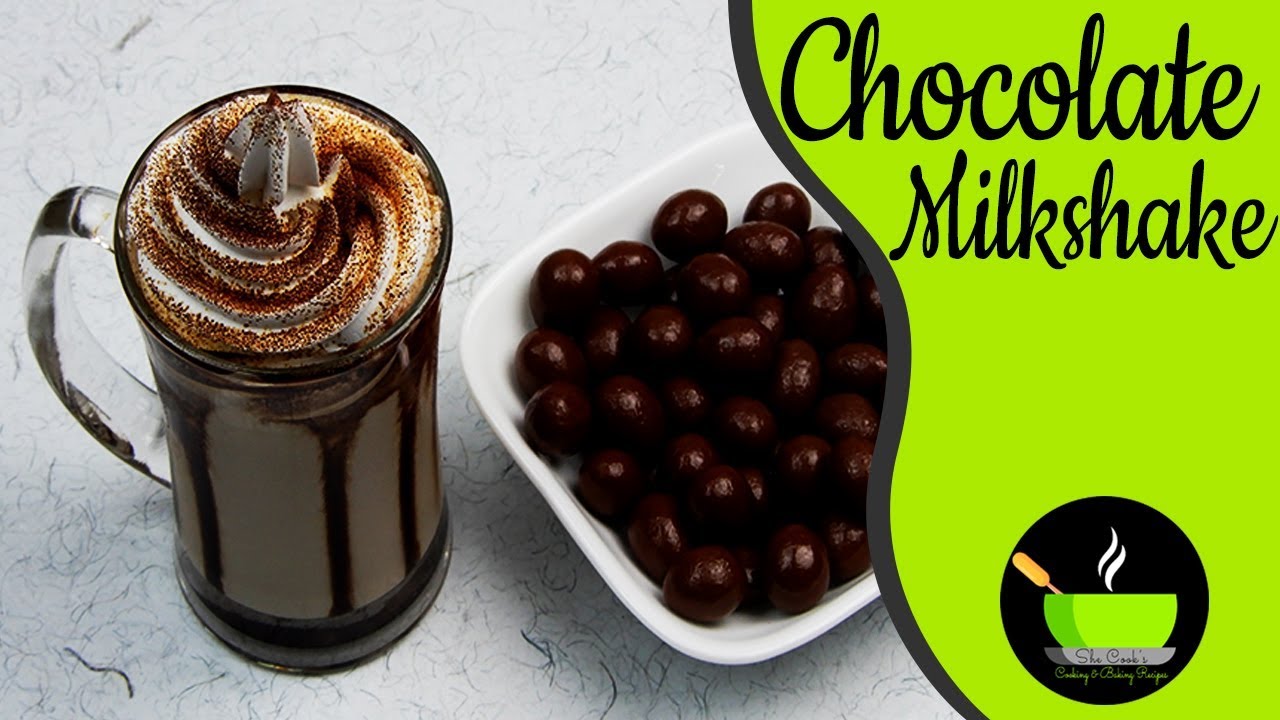 Chocolate Milkshake | Chocolate Shake | How To Make Chocolate Milkshake At Home | She Cooks