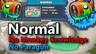 BTD6 Bloonarius Normal Tutorial || No Hero + No Monkey Knowledge || Streambed