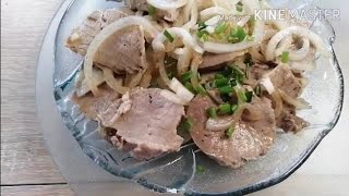 салат «ШАШЛЫК на тарелке»/Salad Kebab/Мужчин за уши не оттащишь.