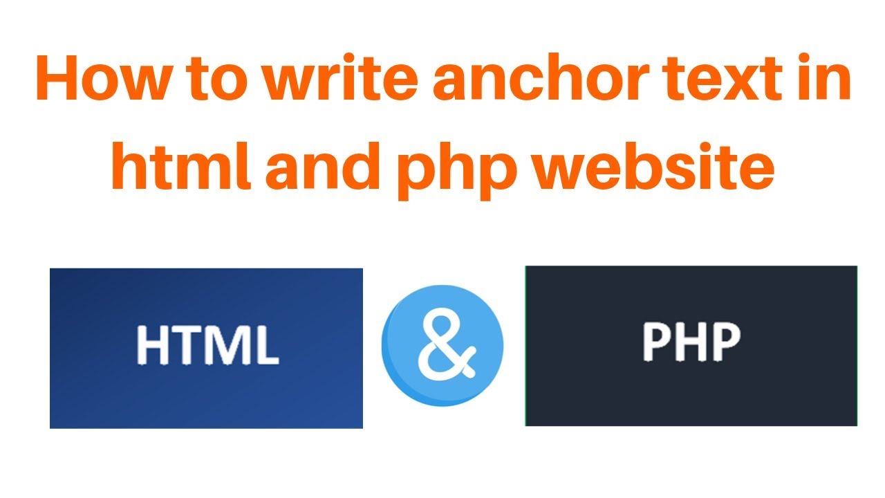 How to write anchor text in html and php website  SEO Tutorial