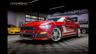 2016 Ford Mustang Gt Roush Stage 3 Supercharged Coyote V8 6 Speed Manual Ruby Red Metallic