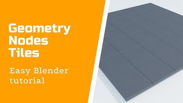 Blender 2.93 GEOMETRY NODES - Tiles