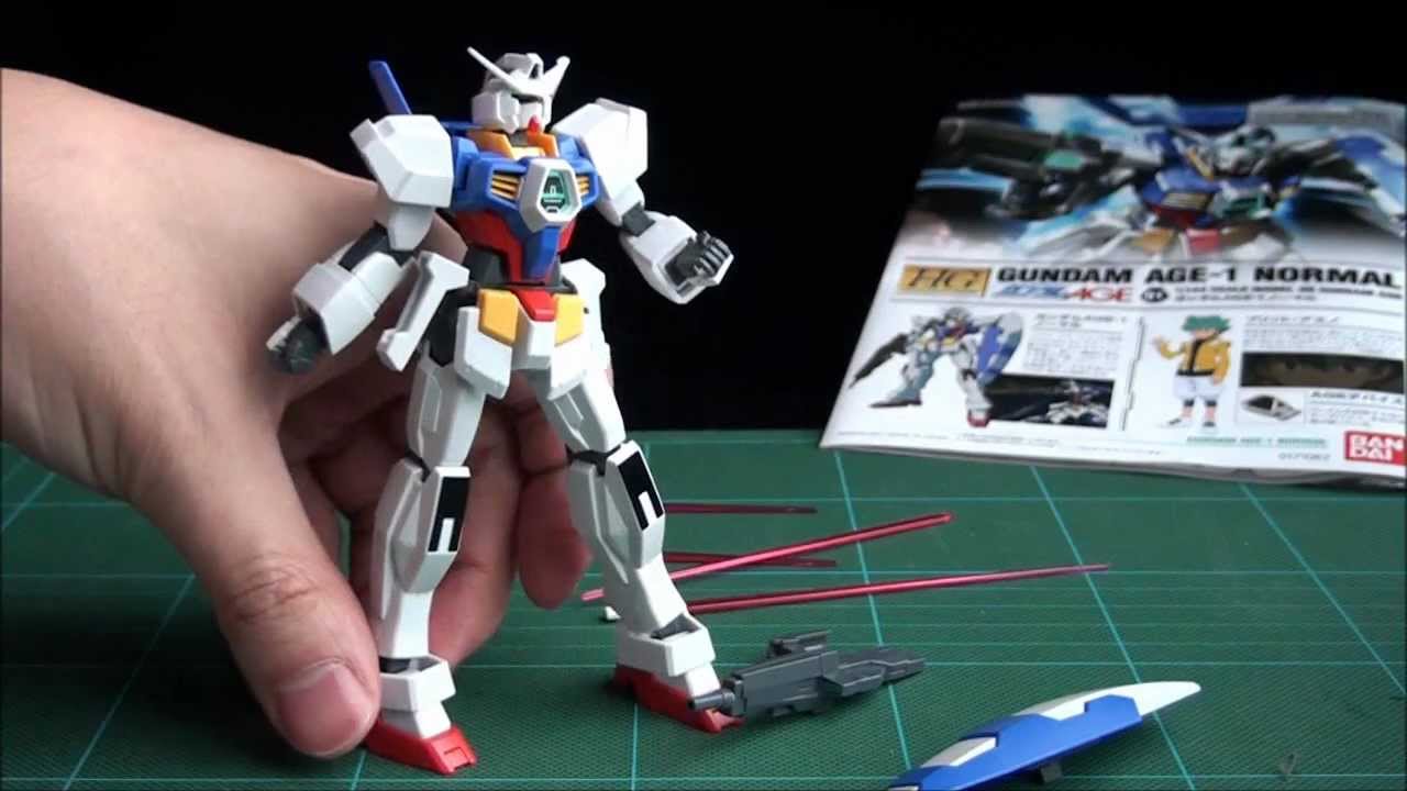 Review Hg 1 144 Gundam Age 1 Normal ガンダム Age 1 ノーマル Youtube