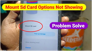 mount option not showing | sd card mount option not showing | mount sd card option not showing