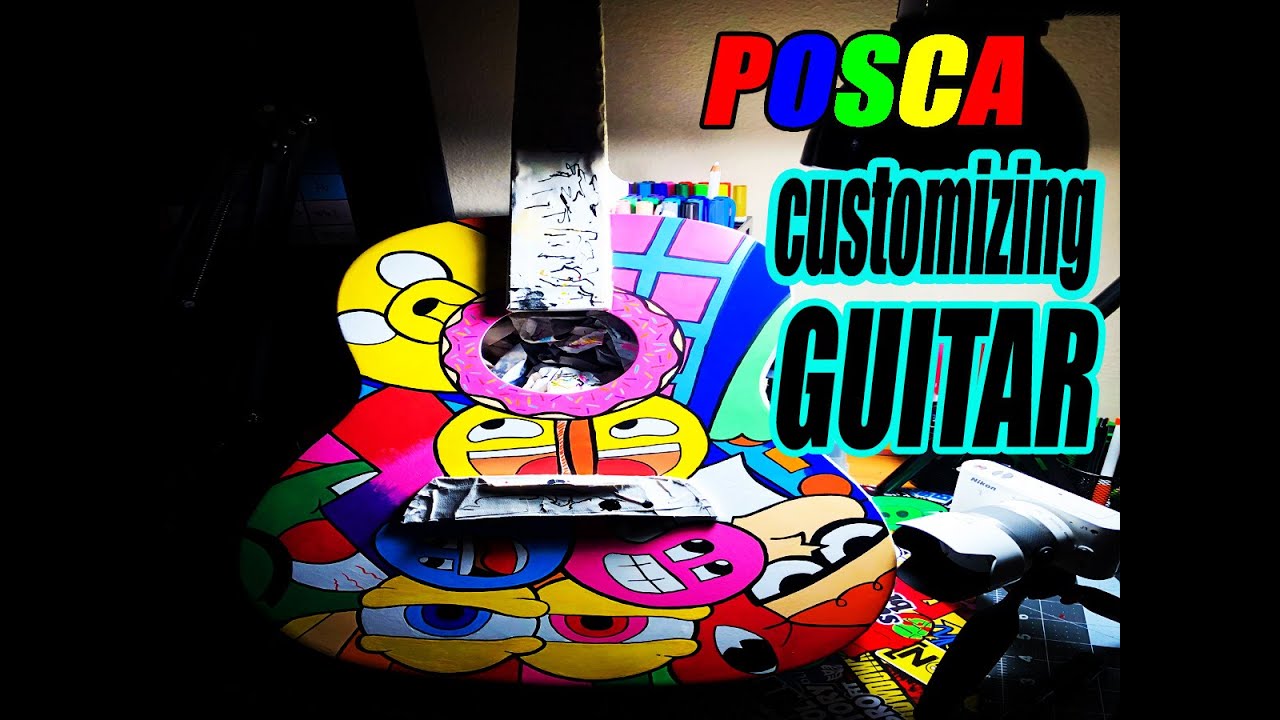 posca paint pen (customizing guitar) YouTube