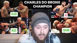 MMA Guru Reacts to Every Charles Oliveira TITLE FIGHT!