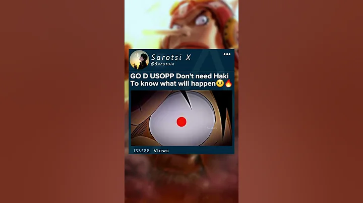 GO D USOPP Don't need Haki To know what will happen #Usopp #godusopp #onepiece