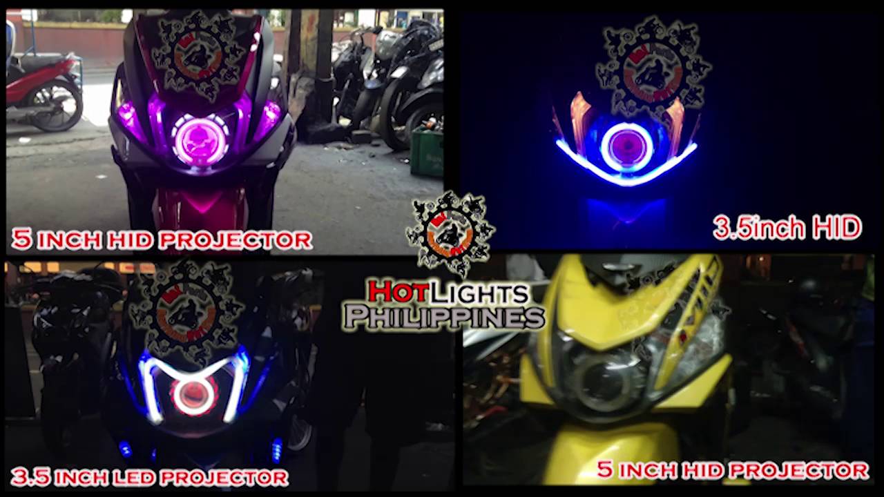 Yamaha Mio i 125 GTX Led n HID Projector set up HotLights 