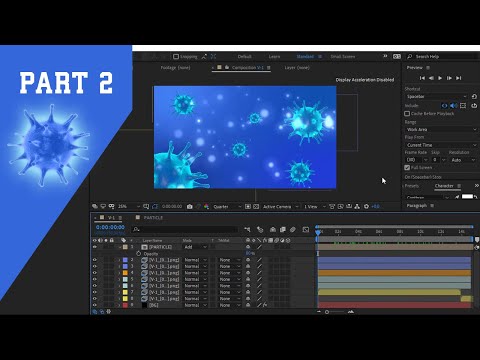 3D Modeling Coronavirus and Animate Tutorial (Part 2: After Effects)