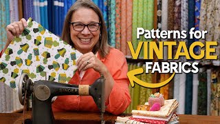 Sew Vintage - How to Use Small Fabric Prints in your Quilt! screenshot 5