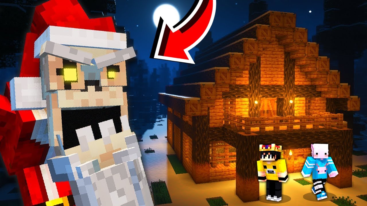 Minecraft'ta 2 Salak SANTA DWELLER Öldürdük!