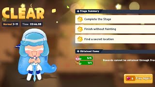 CookieRun: Tower of adventures - Chapter 2-11 Normal _ Hidden treasure _ 3 stars.