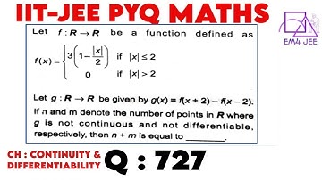 Let f:R→R be a function defined as. f(x)= {3(1 − |x|/2 ) if |x|≤2 , 0 if |x|≥2 }.Let g: R→R be given