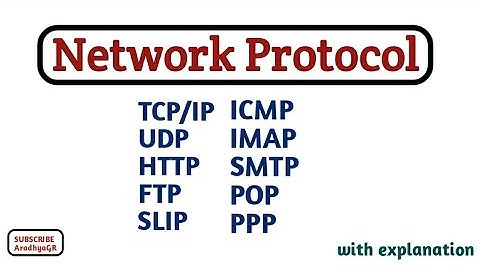 Network Protocol:Types|TCP/IP|UDP|HTTP|SMTP|FTP|ICMP|IMAP|PPP|POP|SLIP|Simple notes|@CompBookAradhya