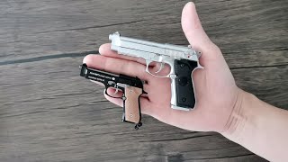 Mini Beretta M92 Toy Gun Review 2023 - Miniature Shell Ejection Pistol