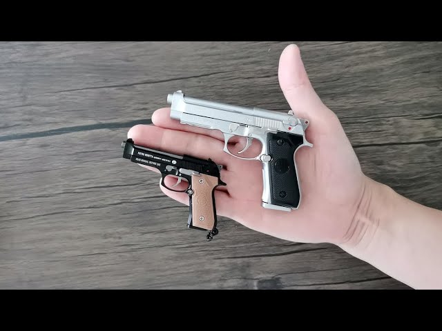 Mini Beretta M92 Toy Gun Review 2023 - Miniature Shell Ejection