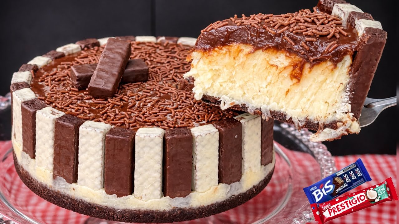 TORTA DE PRESTÍGIO COM BIS / SOBREMESA FÁCIL PRO ANO NOVO E DATAS ESPECIAIS 