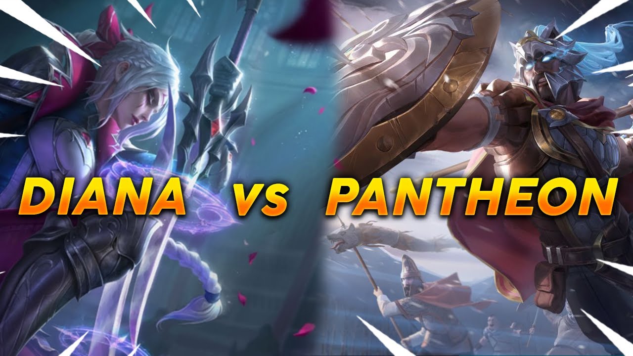 DIANA vs PANTHEON - I'M BACK! - Full gameplay League Of Legends