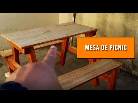 Vídeo: Como fazer uma mesa de piquenique (com fotos)