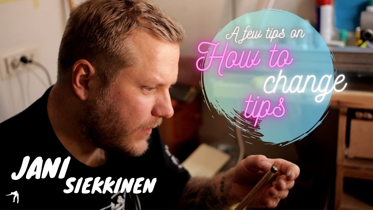 How to change the tip for a Snooker, Pool and breaking cue.Using TAOM