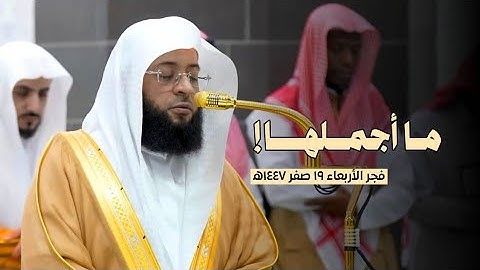 ما أجملها!😍❤️ | خواتيم #سورة_ص من فجر الأربعاء 19 صفر 1447ه‍ بالمسجدالحرام | فضيلة الشيخ #بدر_التركي