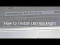 KCB104VG2CA-A43, How to Install LED Backlight