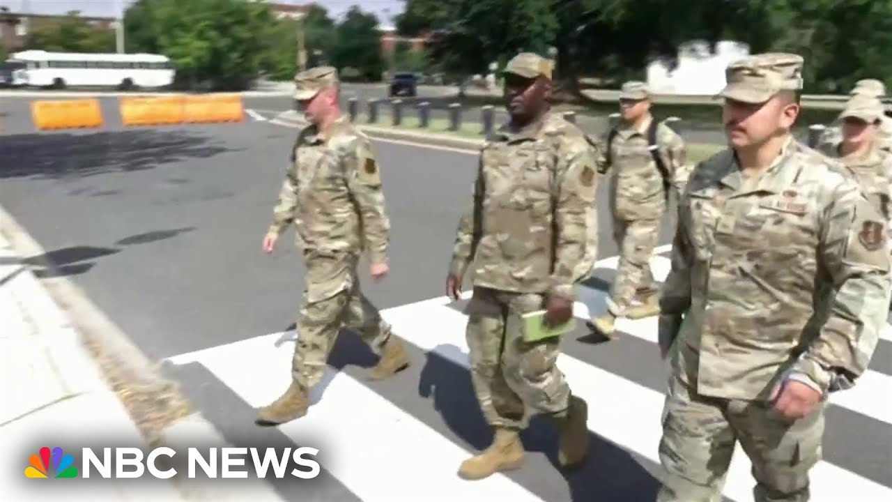 National Guard troops arrive in D.C. after Trump's 'crime emergency' declaration