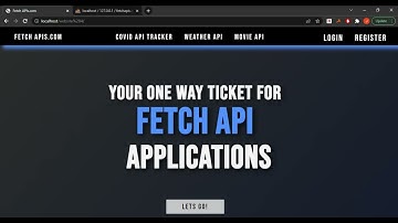 FetchAPIs.com | Full Stack website