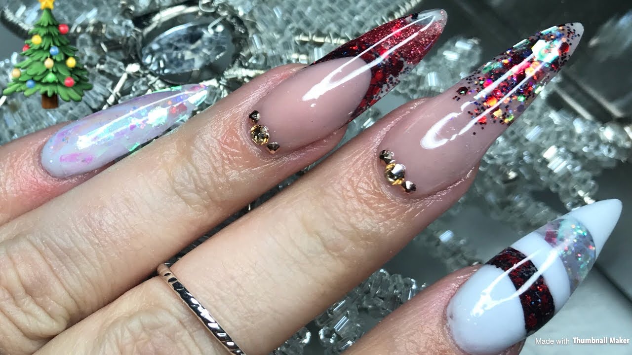 5. Candy Cane Ombre Nails - wide 3