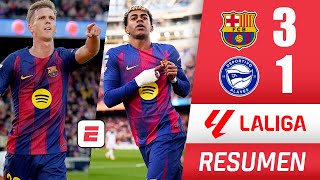 Barcelona Gana 31 A Alavs Es Lder Y Mete Presin A Real Madrid Goles De Yamal Y Olmo  La Liga