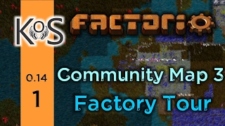 Factorio Community Map 3, Ep 1: Factory Tour: Yuoki Industries | Co-op Multiplayer (v 0.14)