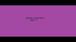 Digital Logic Design Chapter 4 (Part 1-1)