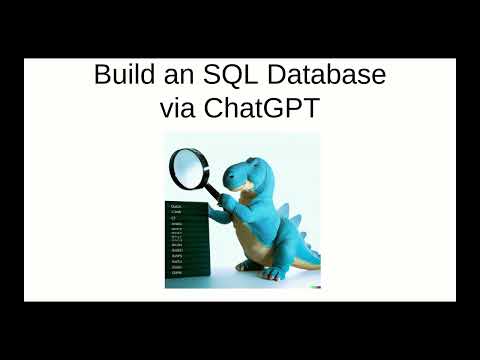 Build an SQL Database via ChatGPT