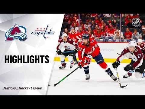 NHL Highlights | Avalanche @ Capitals 10/14/19