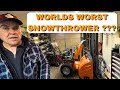 Is this the worlds worst snowthrower  you wont believe this 