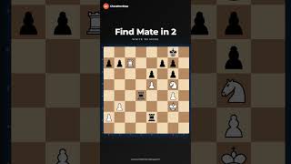 Mate in 2 — Can YOU find the two-move checkmate? Pause, solve & comment! ♟️ #shorts #chess #matein2