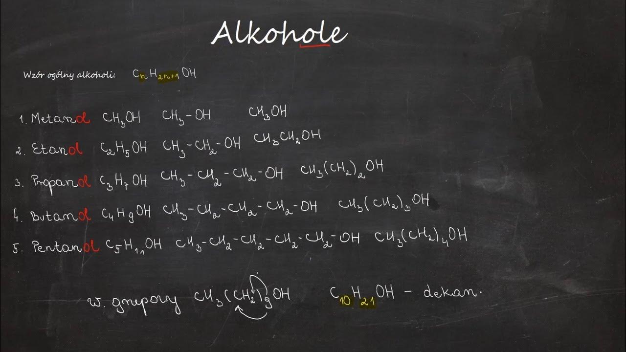 To Jest Chemia 2 Sprawdzian Alkohole I Genole Alkohole. Nazewnictwo, wzory półstrukturalne i grupowe. Otrzymywanie i