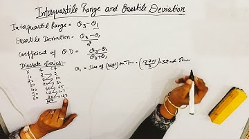 Interquartile Range and Quartile Deviation in discrete series