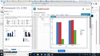 Creating Bar Chart from Contingency Table in Statcrunch Net Worth