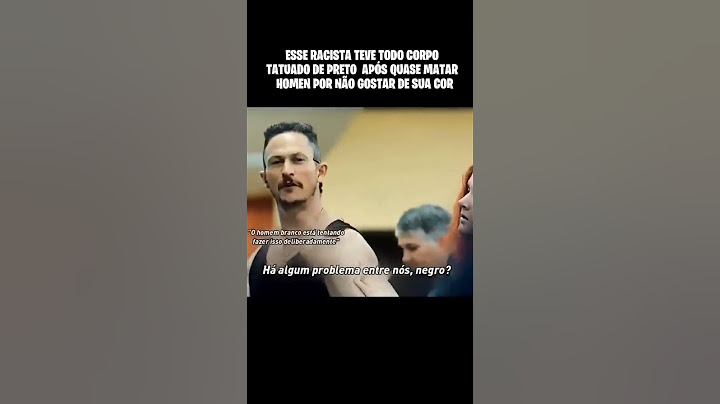 HOMEN QUE ERA MUITO RACISTA TEVE SEU CORPO TATUADO DE PRETO POR VINGANÇA