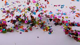 Love Confetti Blows Away 3 | Video Effects