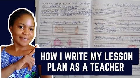 How to write lesson plan | Teaching tips | Cameroonian youtuber