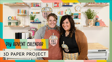 DIY Cricut Christmas Advent Calendar - Easy 3D Paper Project!