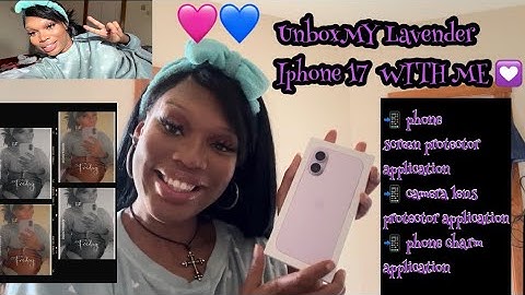 IPHONE 17 LAVENDER UNBOXING |MY FIRST  IMPRESSION|SCREEN, CAMERA LENS,AND PHONE CHARM APPLICATION