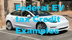 Tesla EV Federal Tax Credit Examples 