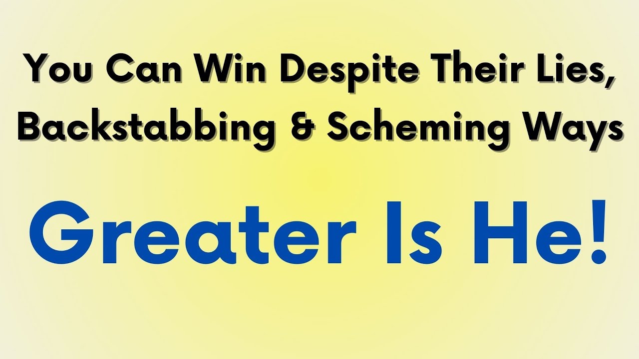 Your Enemies & Haters Can Ostracize You, Laugh At You, Backstab You, Lie On You & YOU CAN STILL WIN