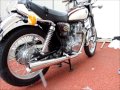 SR400　シムズクラフト　トラディショナルメガホンマフラーへ換装